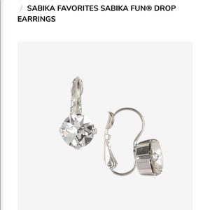 Sabika clear crystal earrings